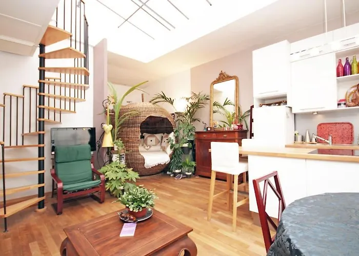 Apartmán Exotic Loft In Montmartre + Terrace ! *